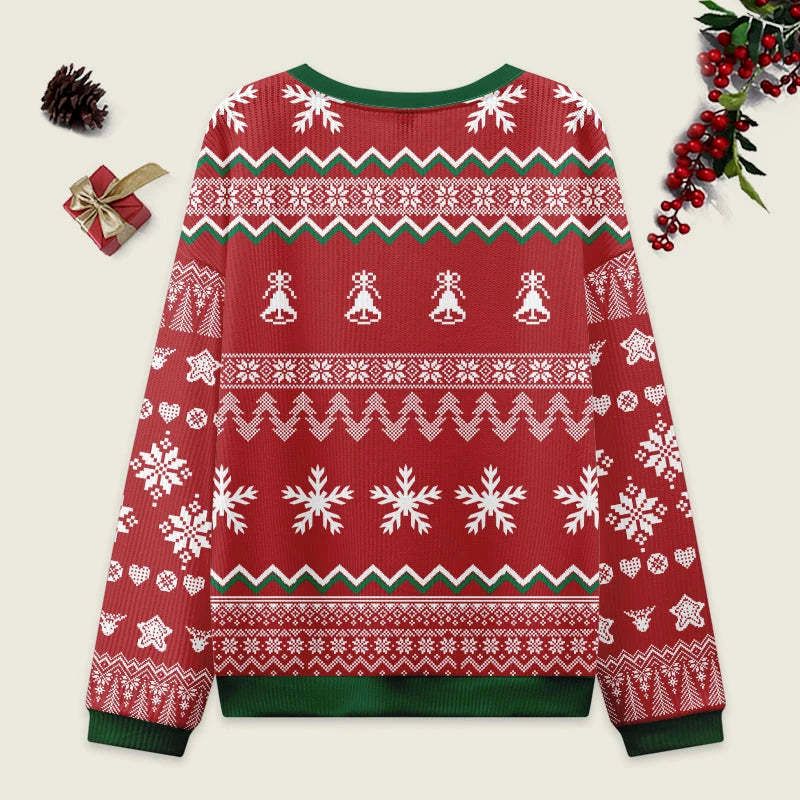 Kyoto-Lion Christmas Tree Japanese Red Christmas Ugly Sweatshirt
