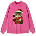 Trendy Japanese Cat Long Sleeve Shirt