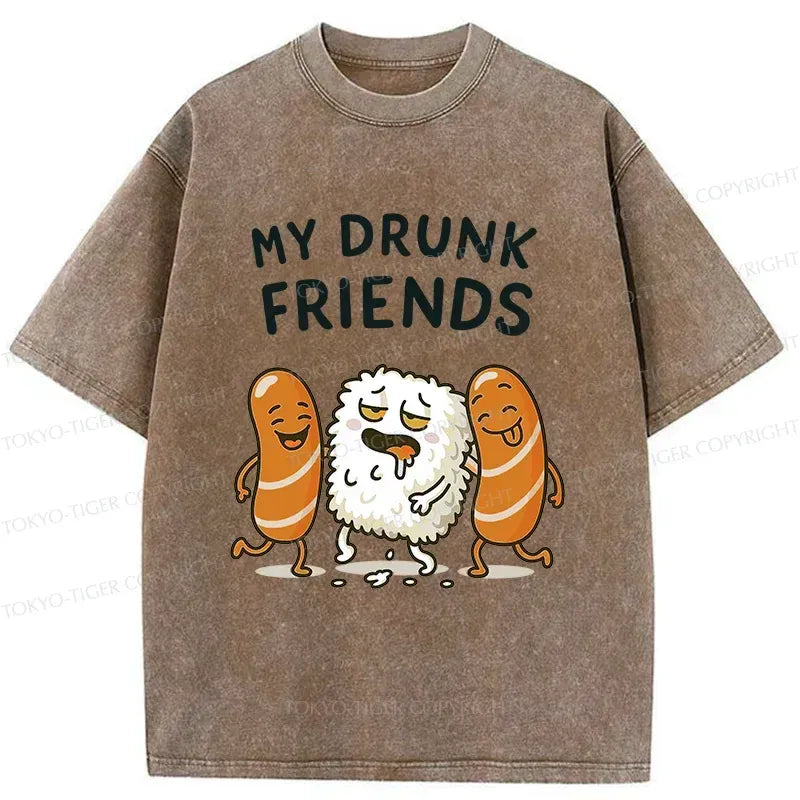 drunk sushi vintage tee streetwear style
