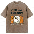 drunk sushi vintage tee streetwear style