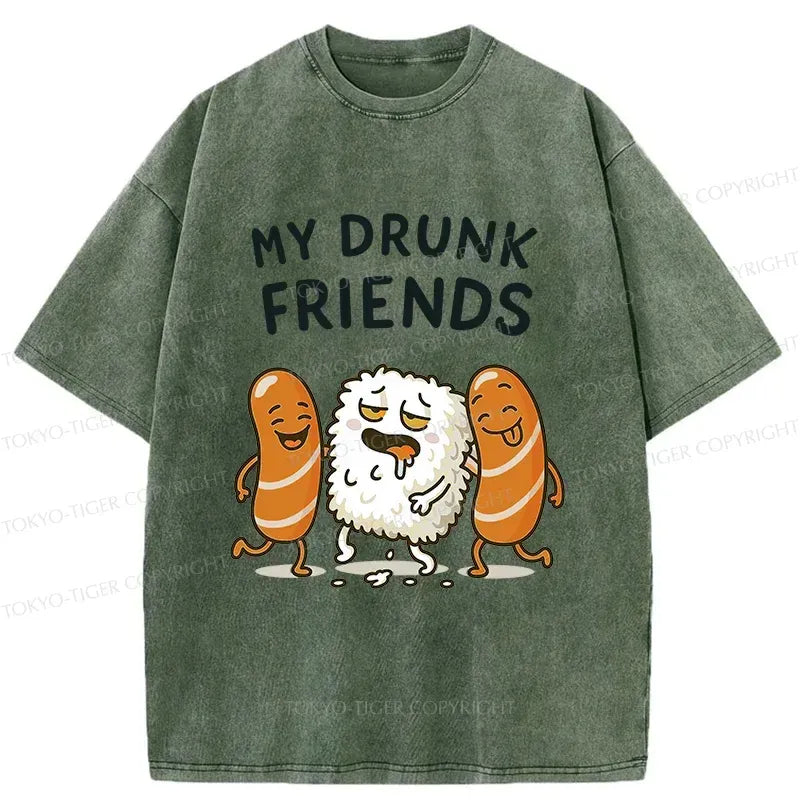 Japanese washed cotton t-shirt for summer