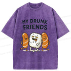 drunk sushi vintage tee streetwear style