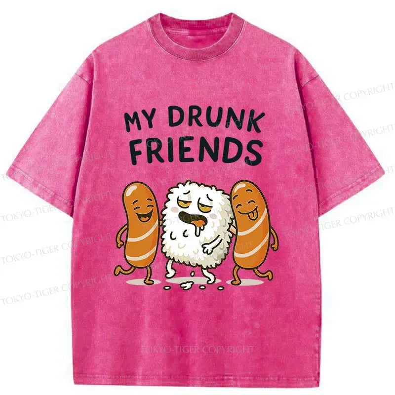 drunk sushi vintage tee streetwear style