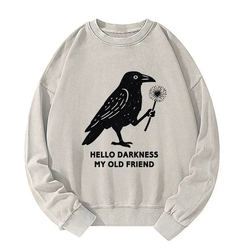 Kyoto-Lion My Old Friend The Crow Washed Sweatshirt