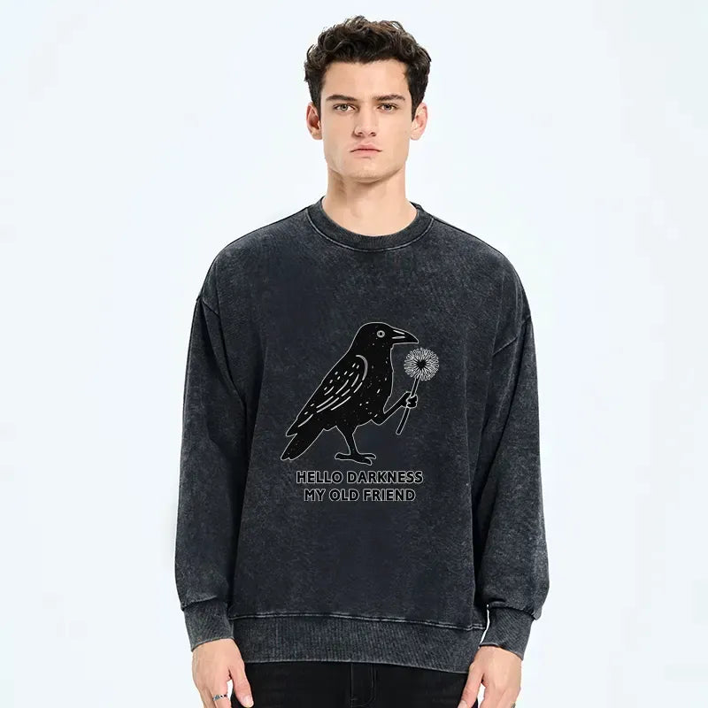 Trendy Crow Sweatshirt for Daily Wear