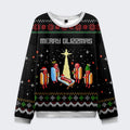 hot dog nativity scene ugly christmas sweatshirt