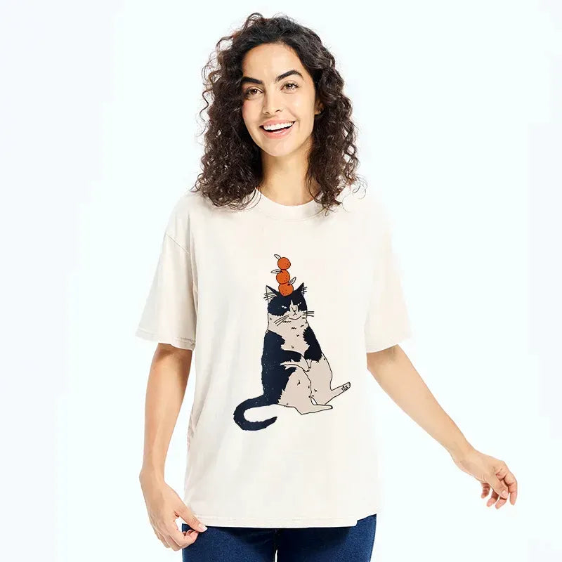 vintage japanese cat t-shirt limited edition