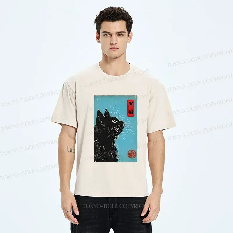 ukiyo-e cat tee for streetwear