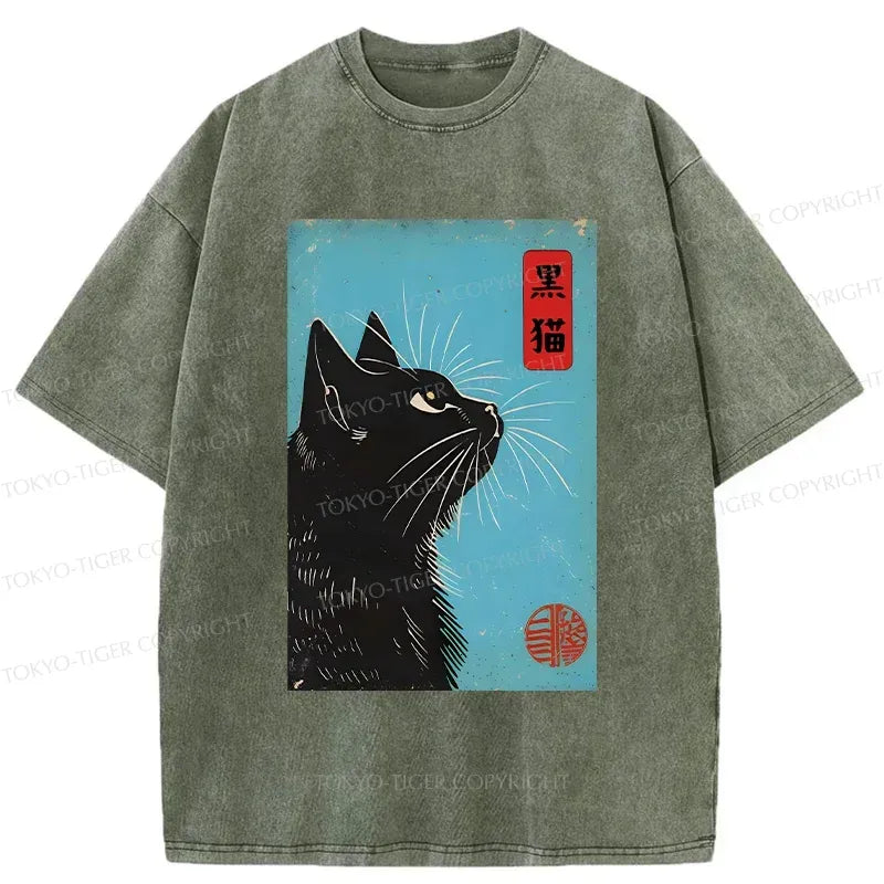 ukiyo-e cat tee for streetwear