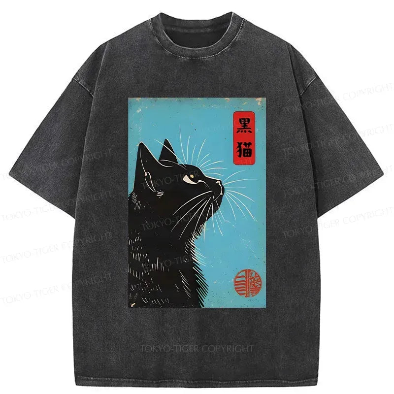 ukiyo-e cat tee for streetwear