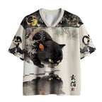 Kyoto-Lion Mystic Black Cat Mesh Jersey