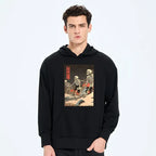 japanese rising skeleton hoodie for men
