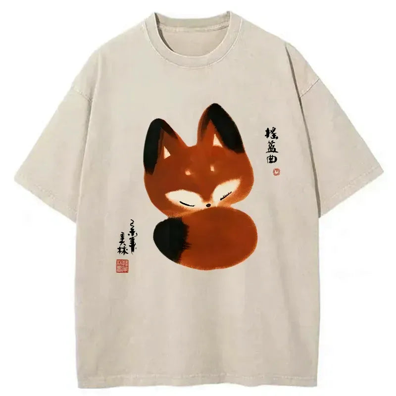 Japanese Vintage Fox T-Shirt Unisex