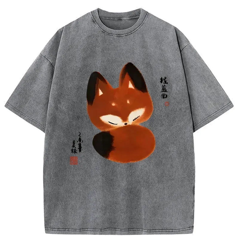 Cute Fox Shirt for Summer