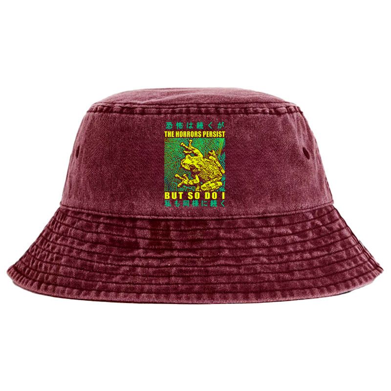 unisex frog bucket hat with free shipping