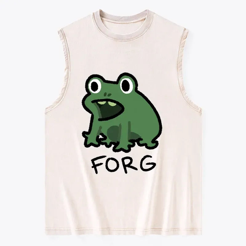 Kyoto-Lion Funny Forg Japan Washed Tank