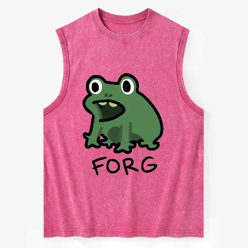 Kyoto-Lion Funny Forg Japan Washed Tank