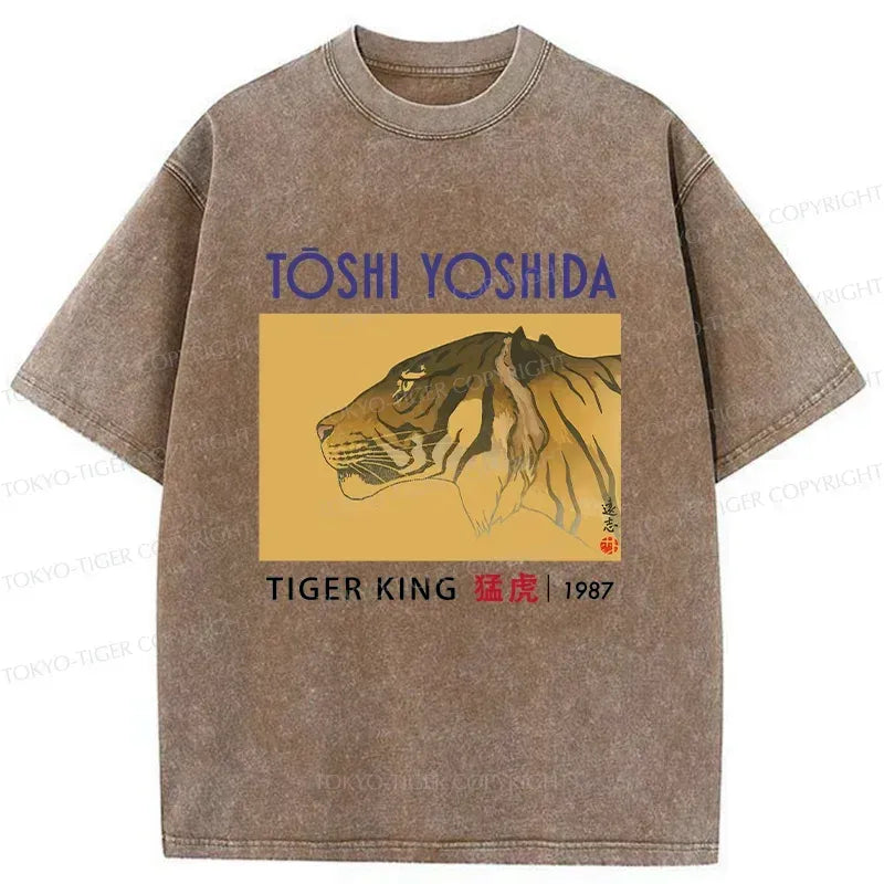 vintage japanese tiger washed t-shirt
