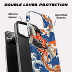 Japanese Sumo Wrestler Koi Phone Case