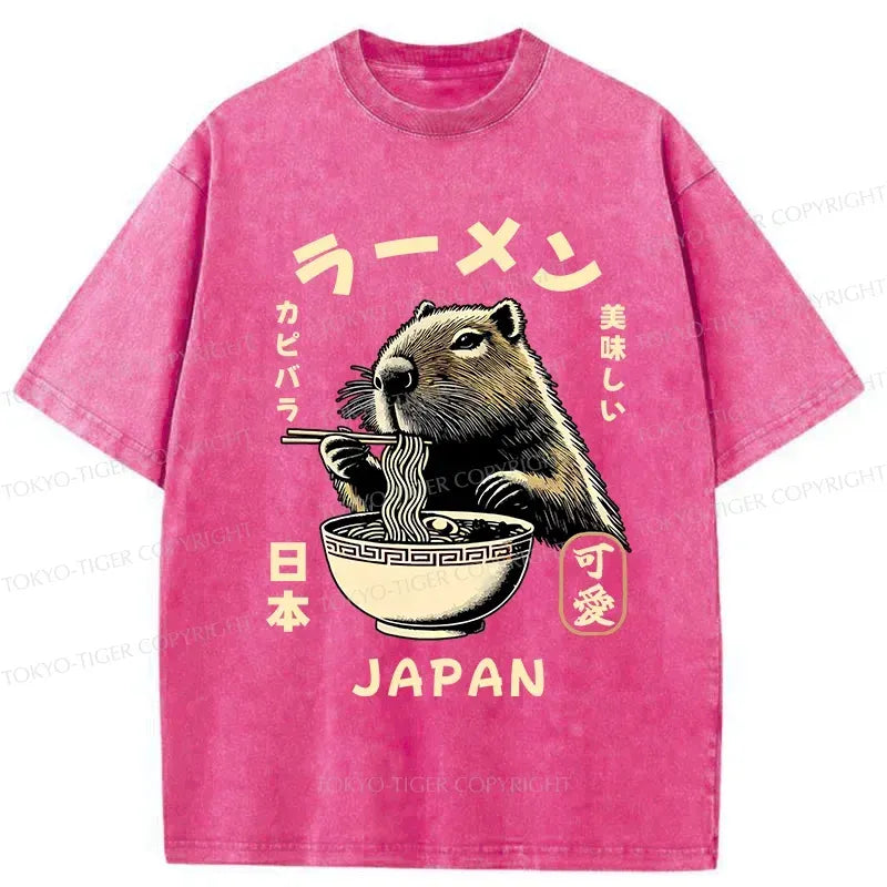 Retro Capybara T-Shirt for Daily Wear