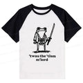 Samurai Frog Raglan T-shirt for Streetwear