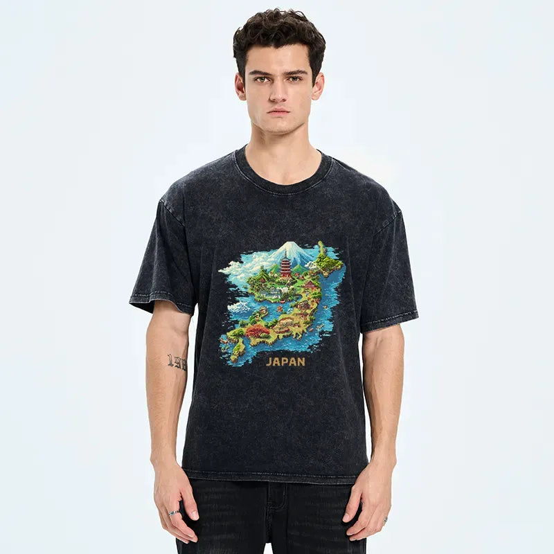 Funny Japanese Map T-Shirt on Sale