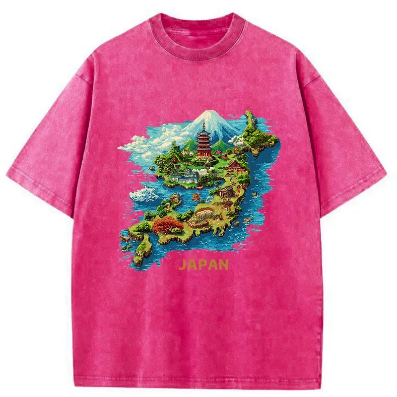 Funny Japanese Map T-Shirt on Sale