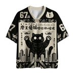 Black Cat Monster Mesh Jersey for Sports