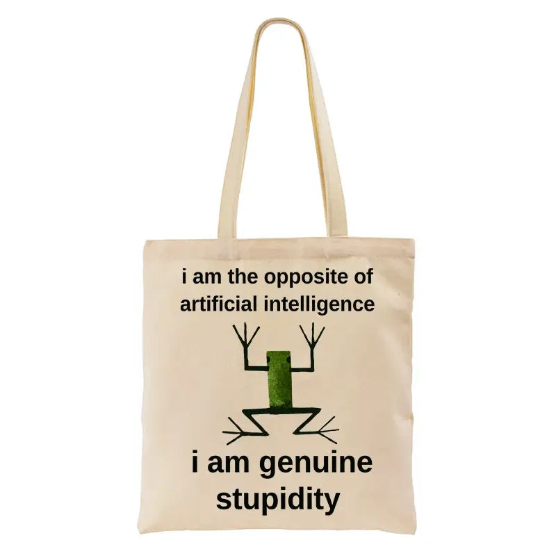 funny canvas tote bag for daily