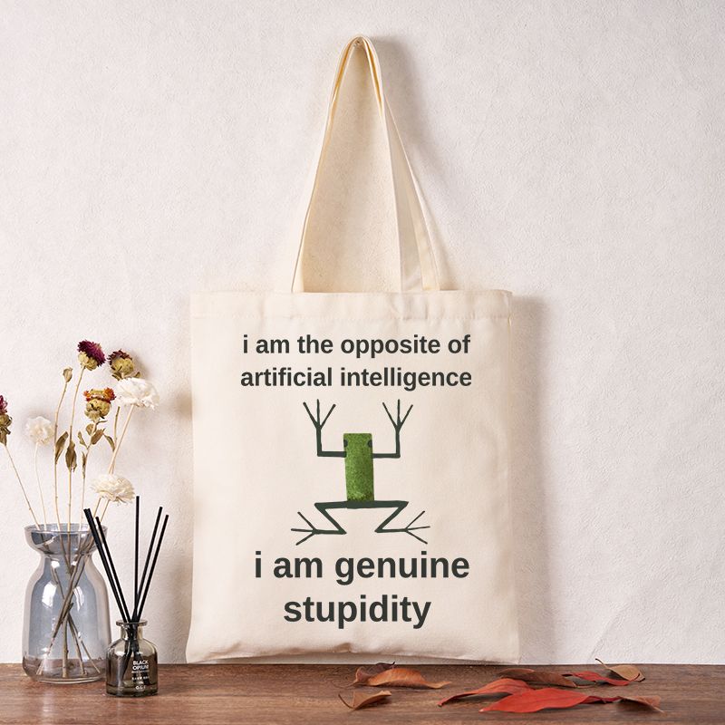 funny canvas tote bag for daily