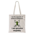 Japanese frog meme tote bag