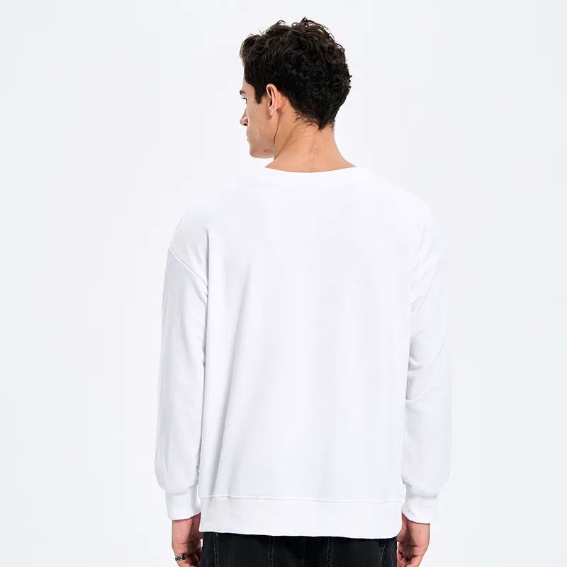 Kyoto-Lion Zen Relax Cat Graphic Classic Sweatshirt