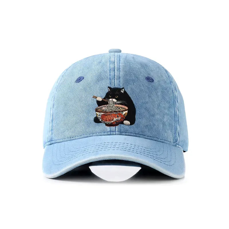 Japanese denim cap for streetwear