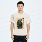 Kyoto-Lion Capybara Samurai Washed T-Shirt