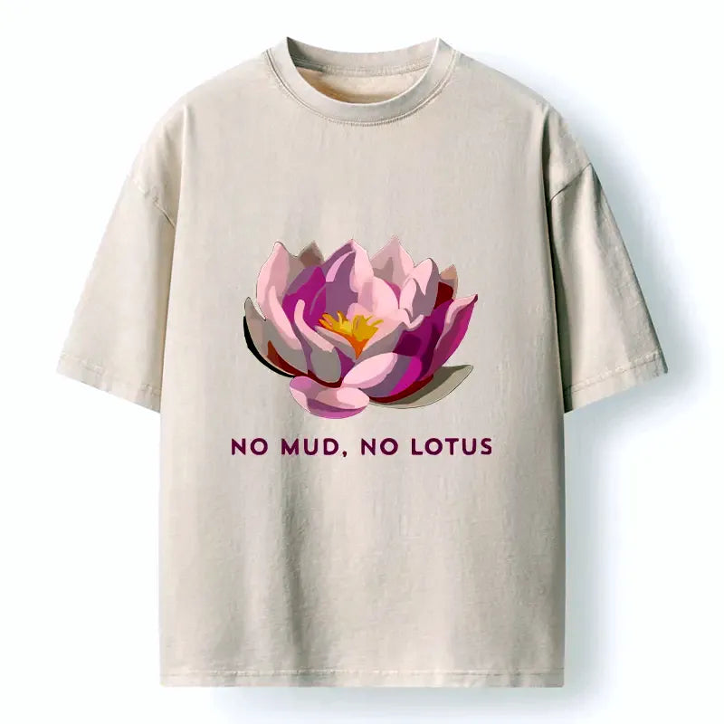Kyoto-Lion Zen Lotus Washed T-Shirt