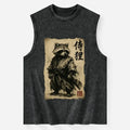 Unisex Raccoon Samurai Tank with Free Shipping