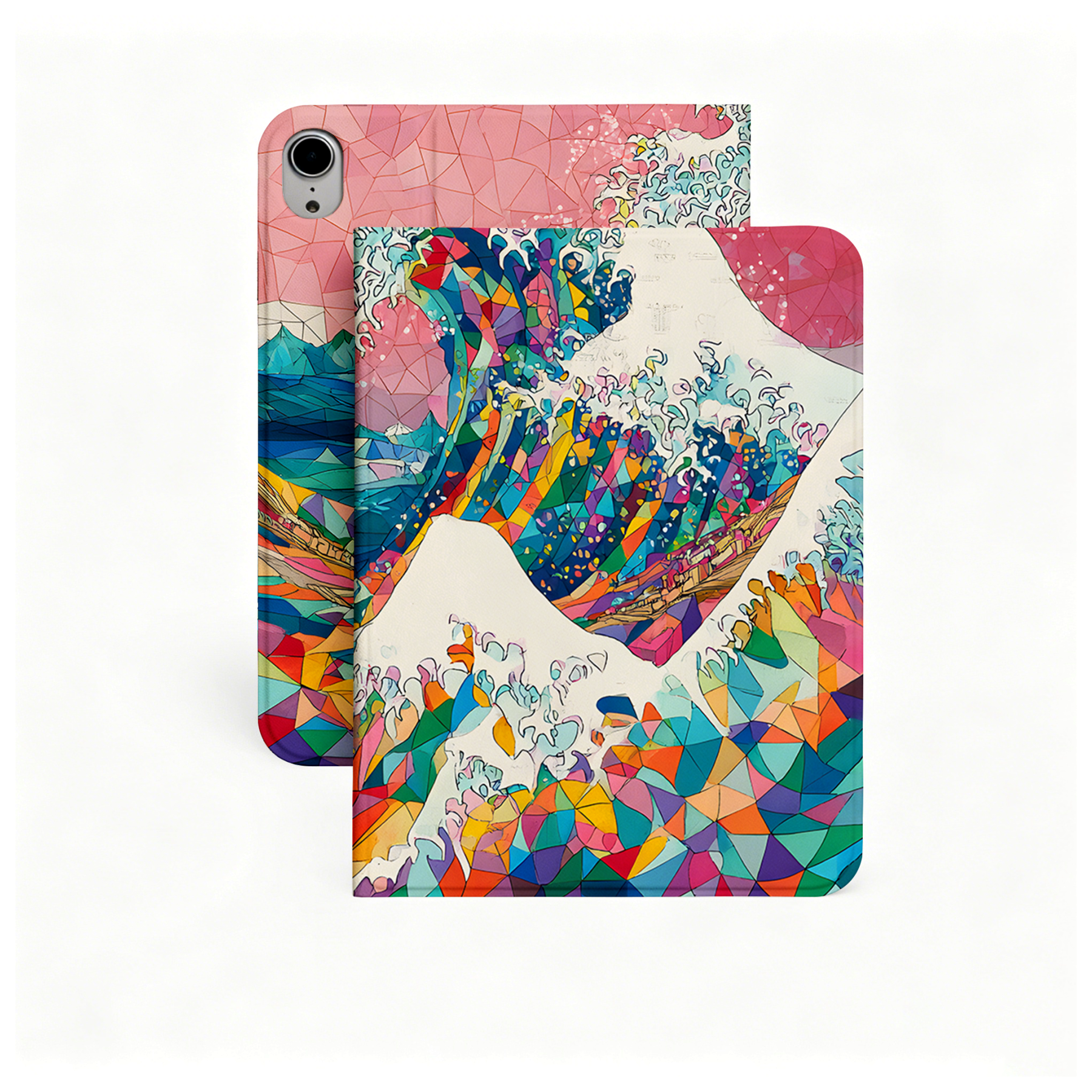 Japanese Prismatic Wave Tablet Case