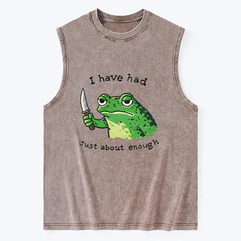 Funny Impatient Frog Tank for Summer