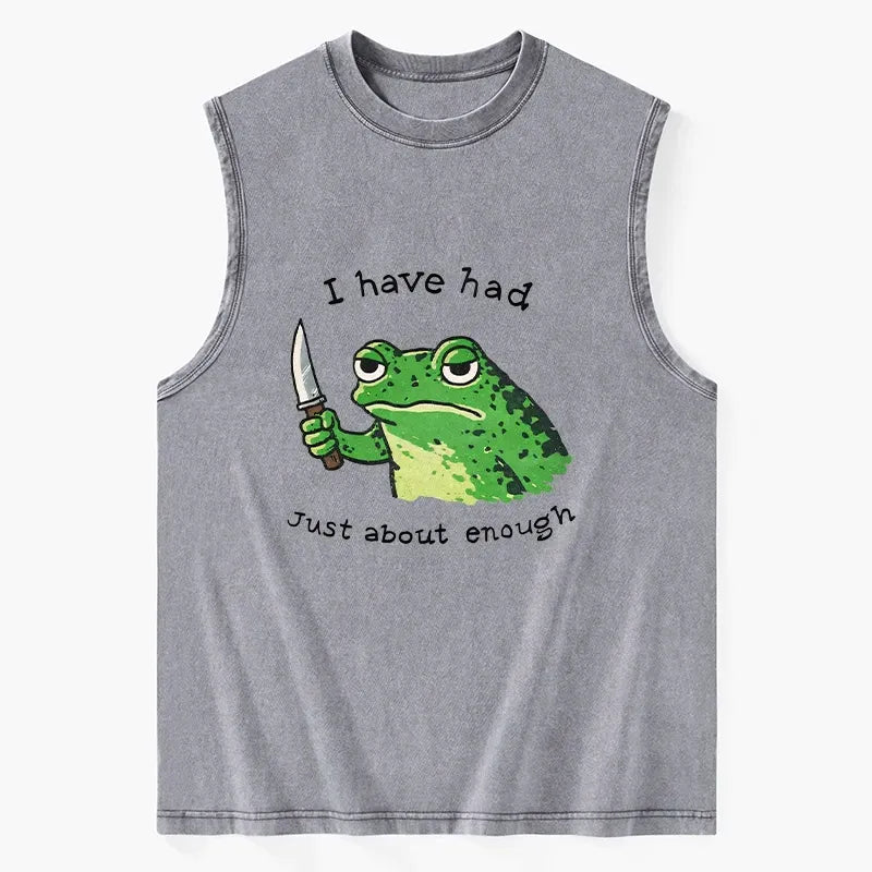 Funny Impatient Frog Tank for Summer