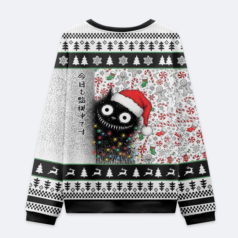 unisex funny cat sweatshirt for holiday gift
