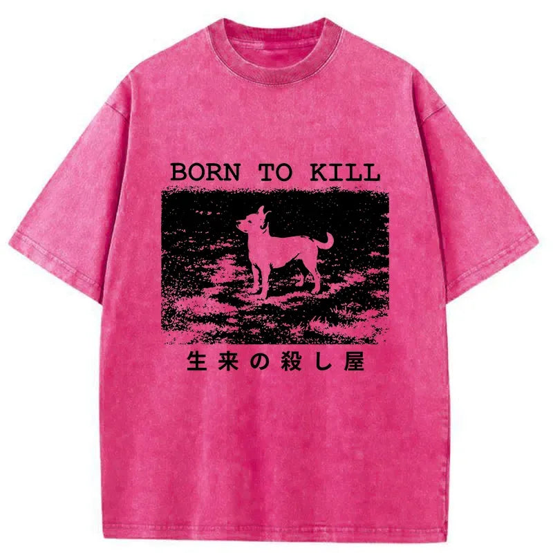 Japanese Vintage Washed T-Shirt for Men