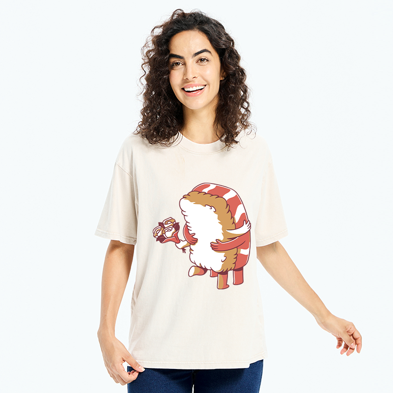 Kyoto-Lion Sushi Of Love Washed T-Shirt