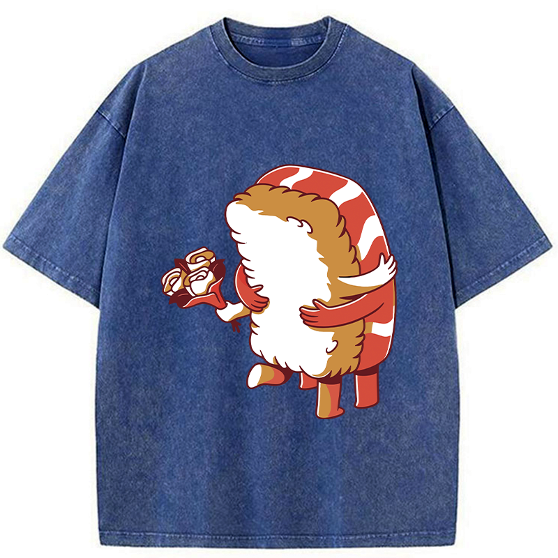 Kyoto lion sushi love t-shirt streetwear style