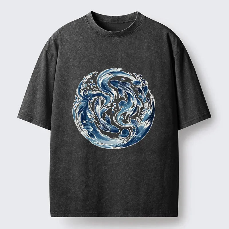 Japanese Yin Yang Fish T-Shirt