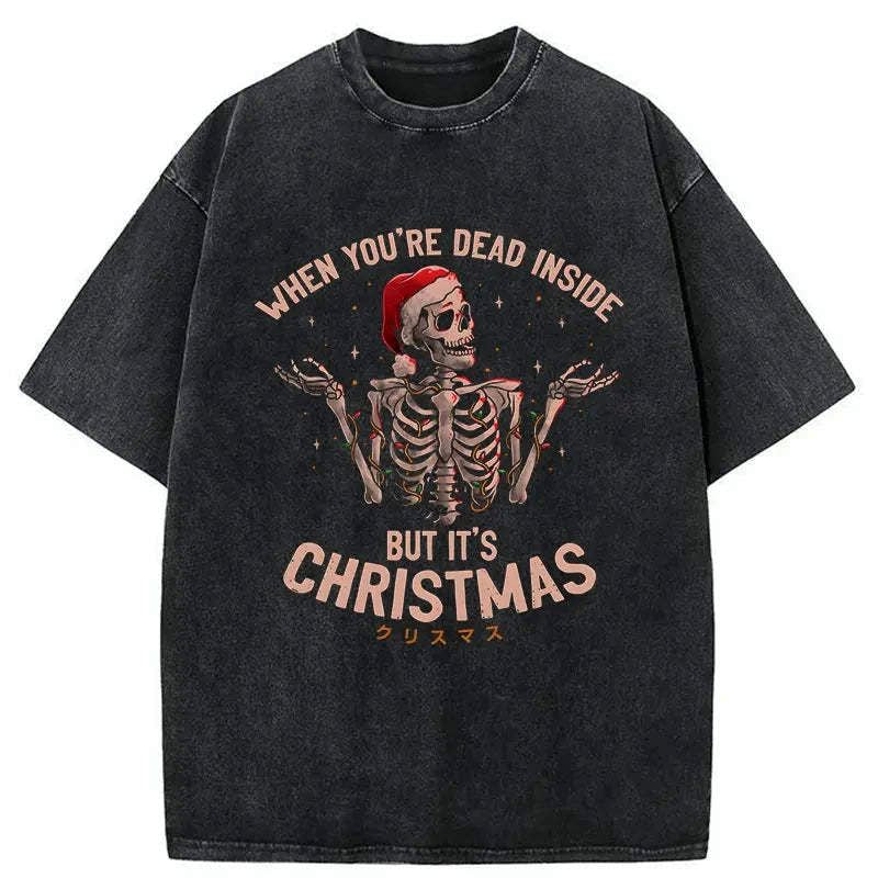 Japanese Skeleton Christmas T-Shirt