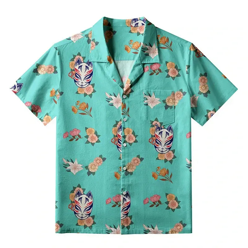 Unisex Hawaiian Shirt with Japanese Design On Sale