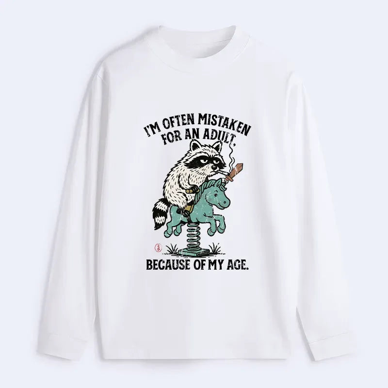 kyoto-lion unisex cotton long sleeve t-shirt for everyday wear