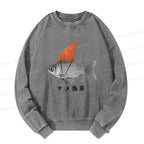 Kyoto-Lion Fish Disguise Washed Sweatshirt
