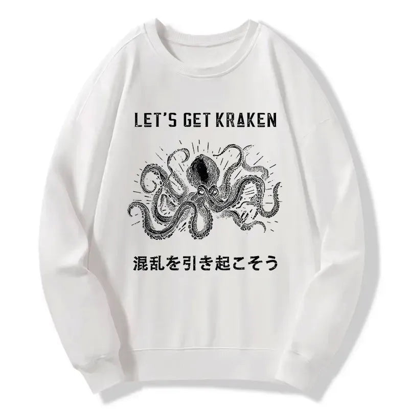 funny octopus sweatshirt for daily wear