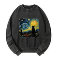 Washed Unisex Hoodie with Starry Night